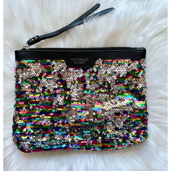 PINK Victoria's Secret Handbags - Victoria's Secret Sequins Makeup Bag